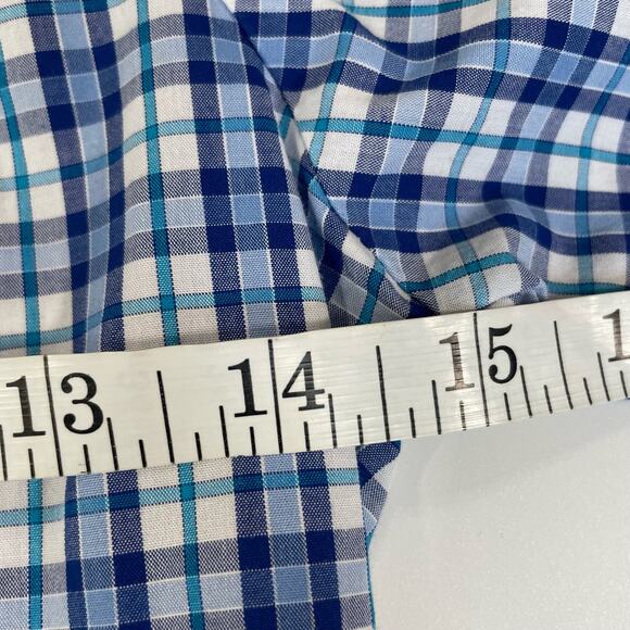 Mary & Grace Girls Size 5 Plaid Button Down Collared Shirt Blue Preppy Top - Picture 5 of 6